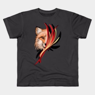 Painterly Fox Kids T-Shirt